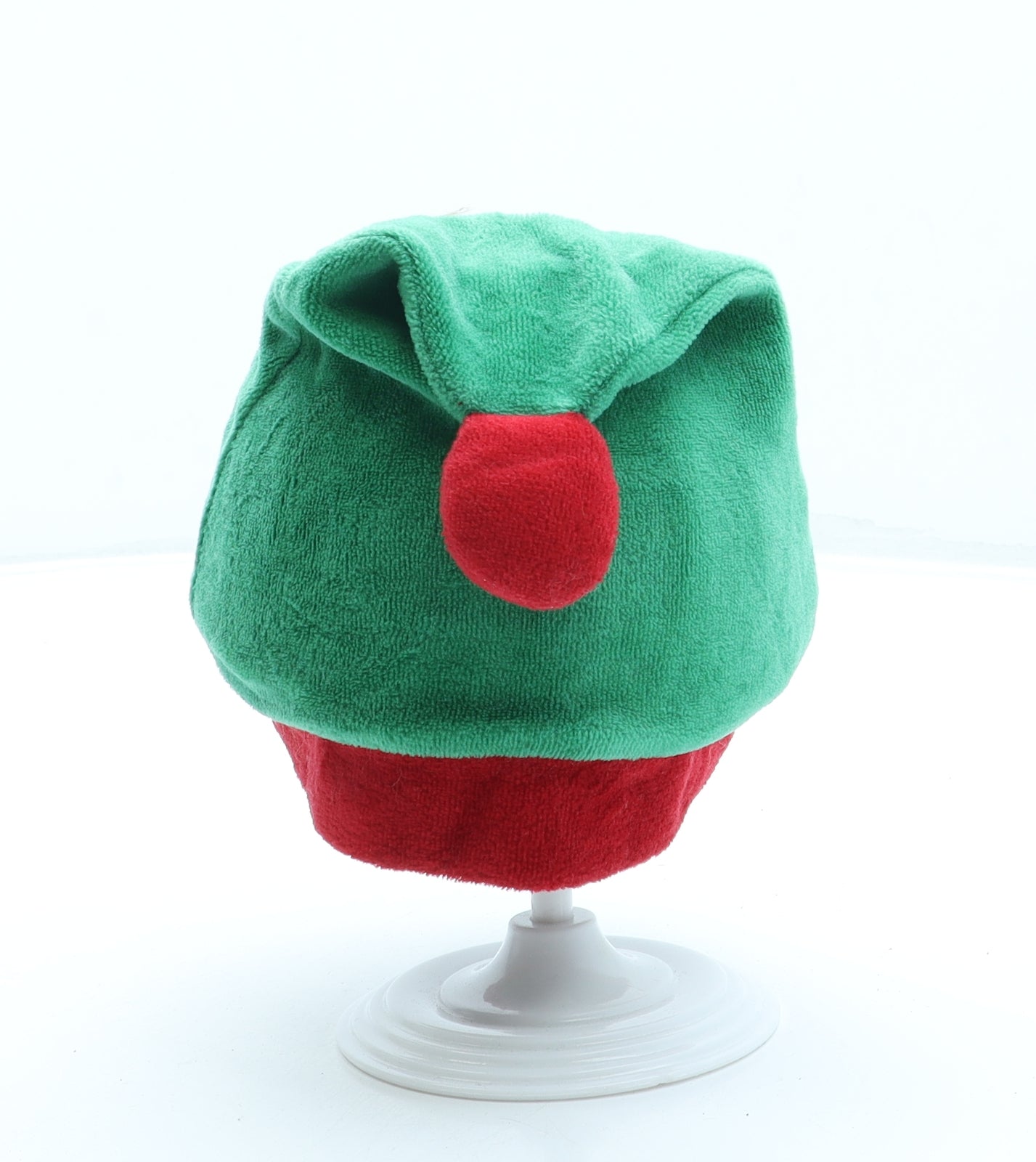 Primark Boys Green Cotton Bobble Hat One Size - Elf