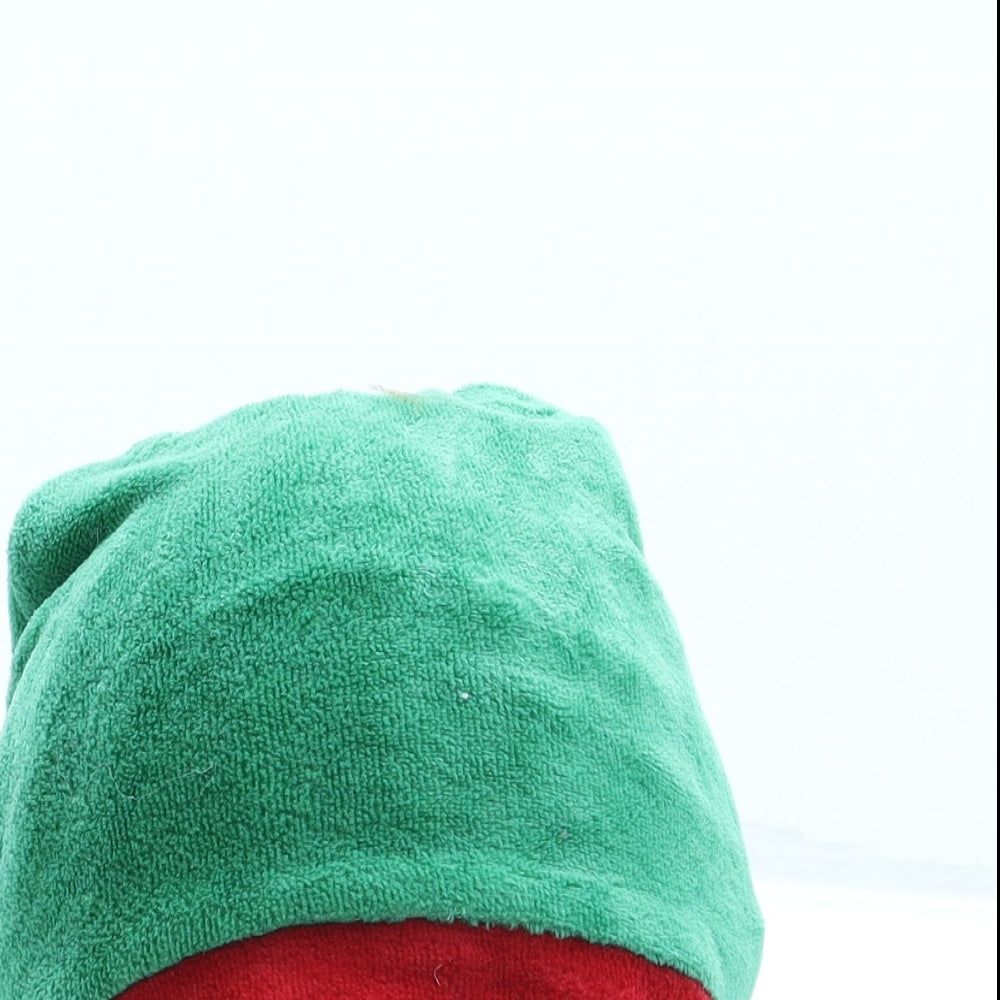 Primark Boys Green Cotton Bobble Hat One Size - Elf