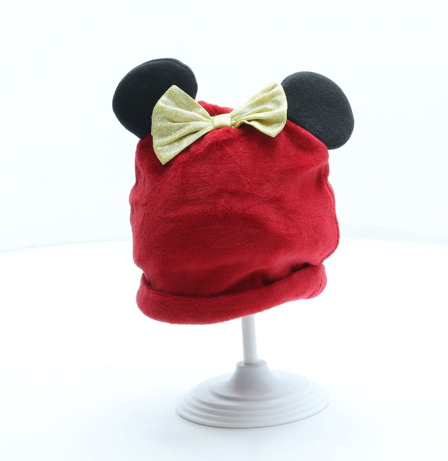 Primark Girls Red Cotton Beanie One Size - Minnie Mouse
