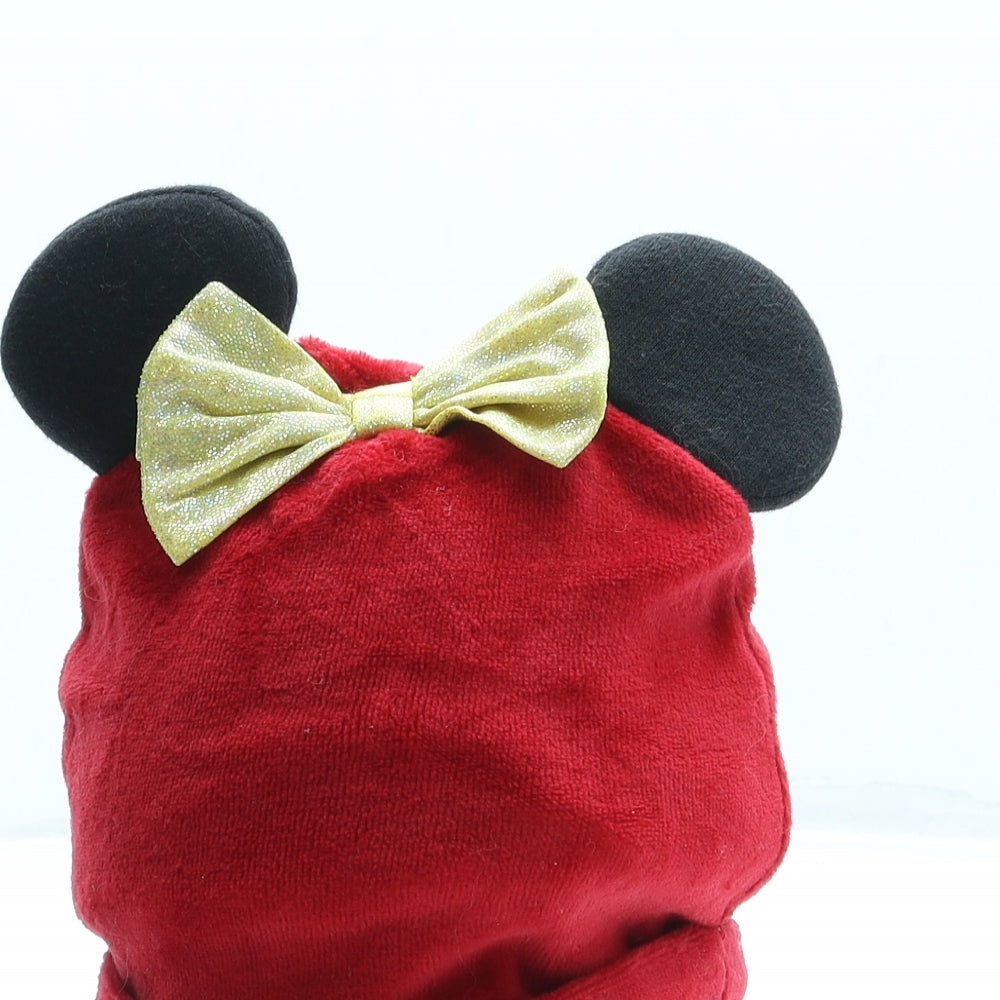 Primark Girls Red Cotton Beanie One Size - Minnie Mouse