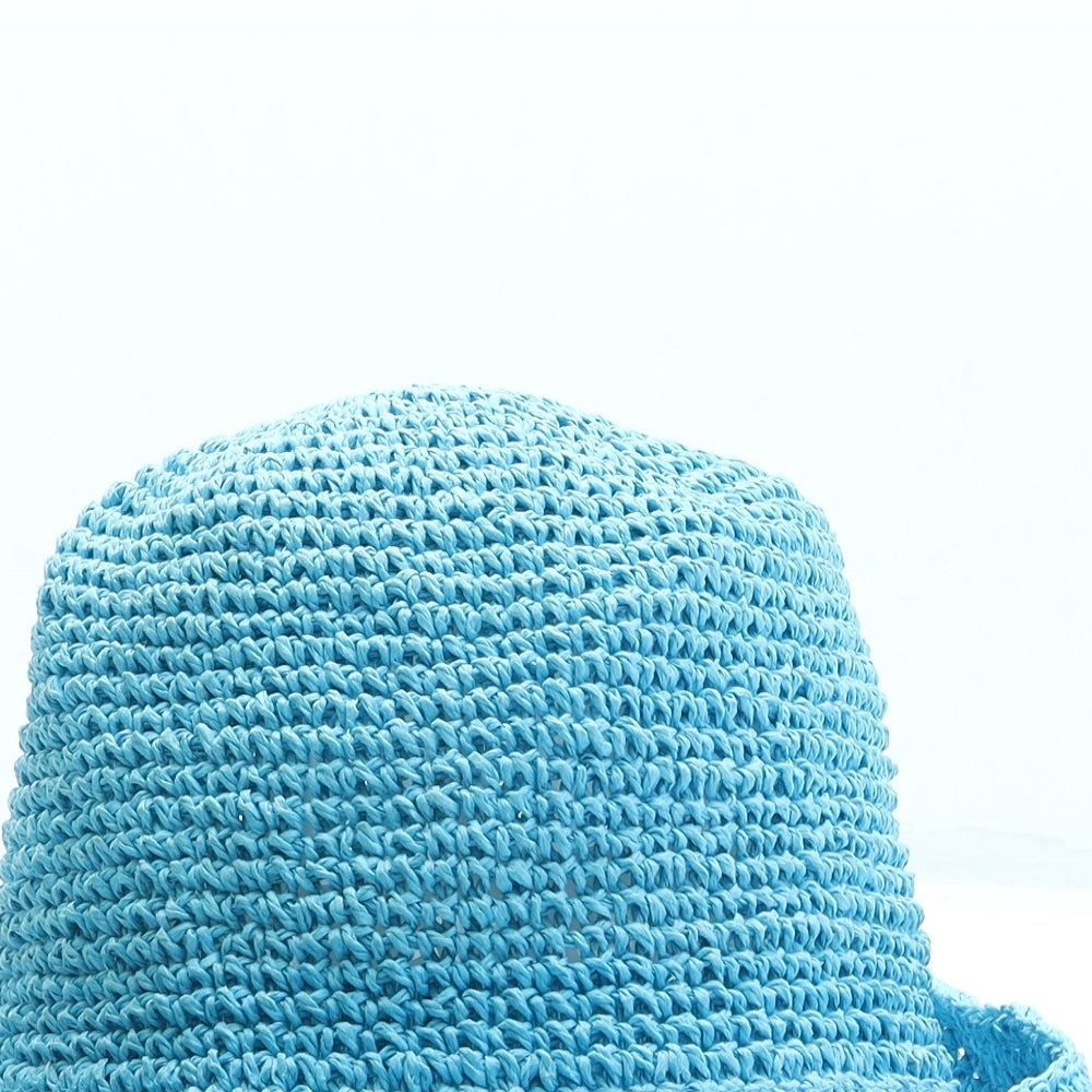 Bonmarche Womens Blue Straw Sun Hat One Size