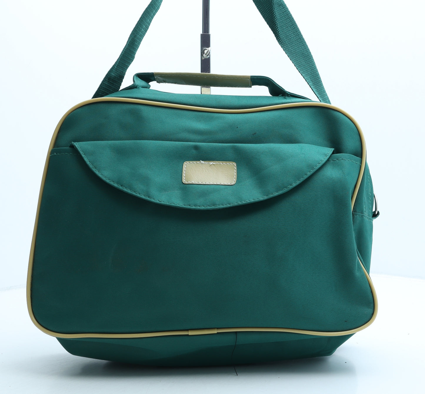 Preworn Womens Green Polyester Satchel Size Medium