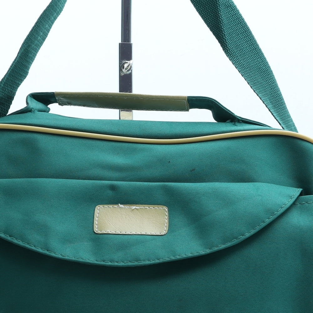 Preworn Womens Green Polyester Satchel Size Medium