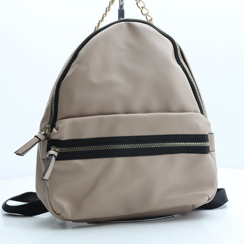 Primark Womens Beige PVC Backpack Size Medium