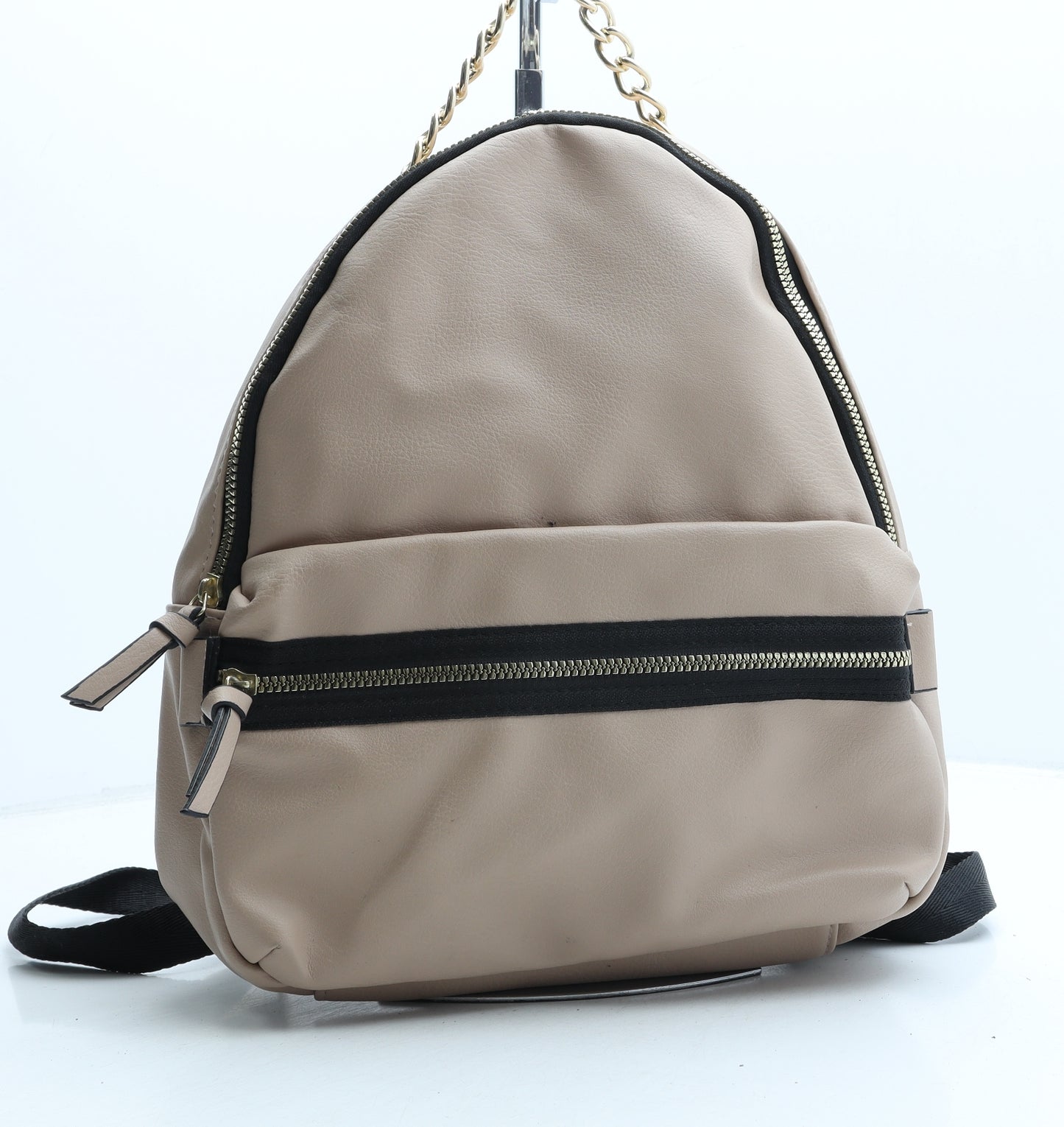 Primark Womens Beige PVC Backpack Size Medium