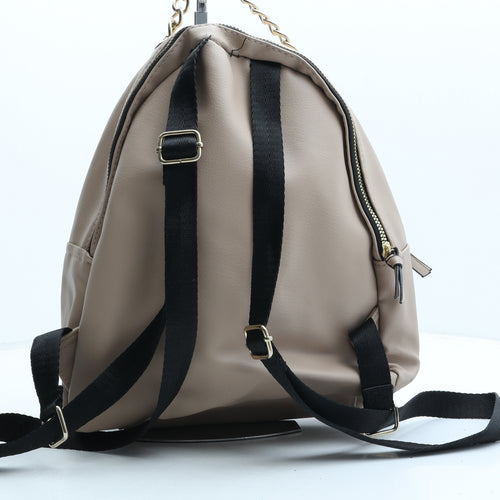 Primark Womens Beige PVC Backpack Size Medium