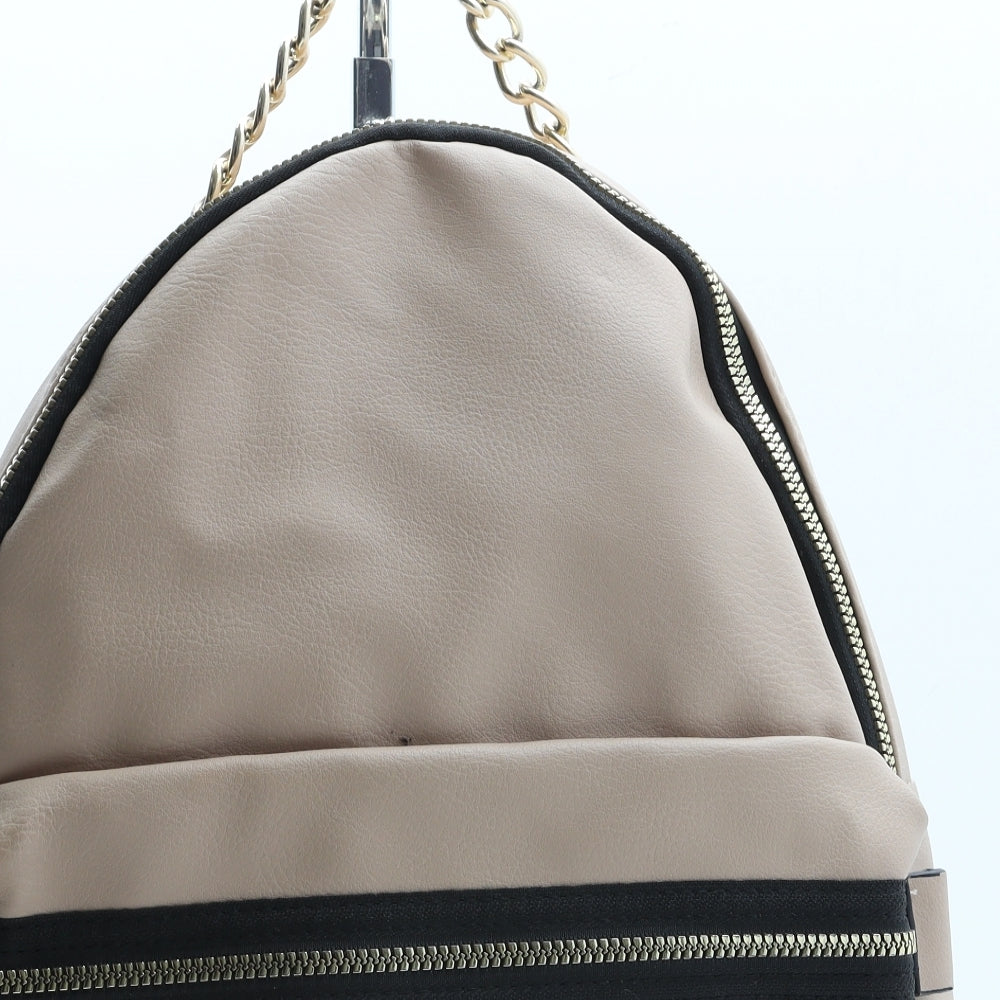 Primark Womens Beige PVC Backpack Size Medium
