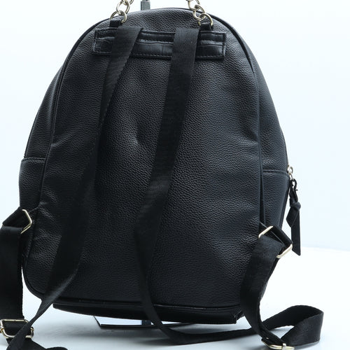 Primark Womens Black Polyurethane Backpack Size Medium