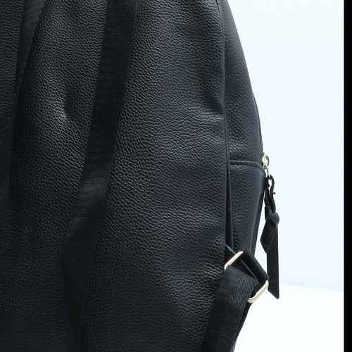 Primark Womens Black Polyurethane Backpack Size Medium
