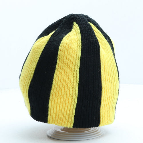London Wasps Mens Yellow Striped Acrylic Beanie One Size