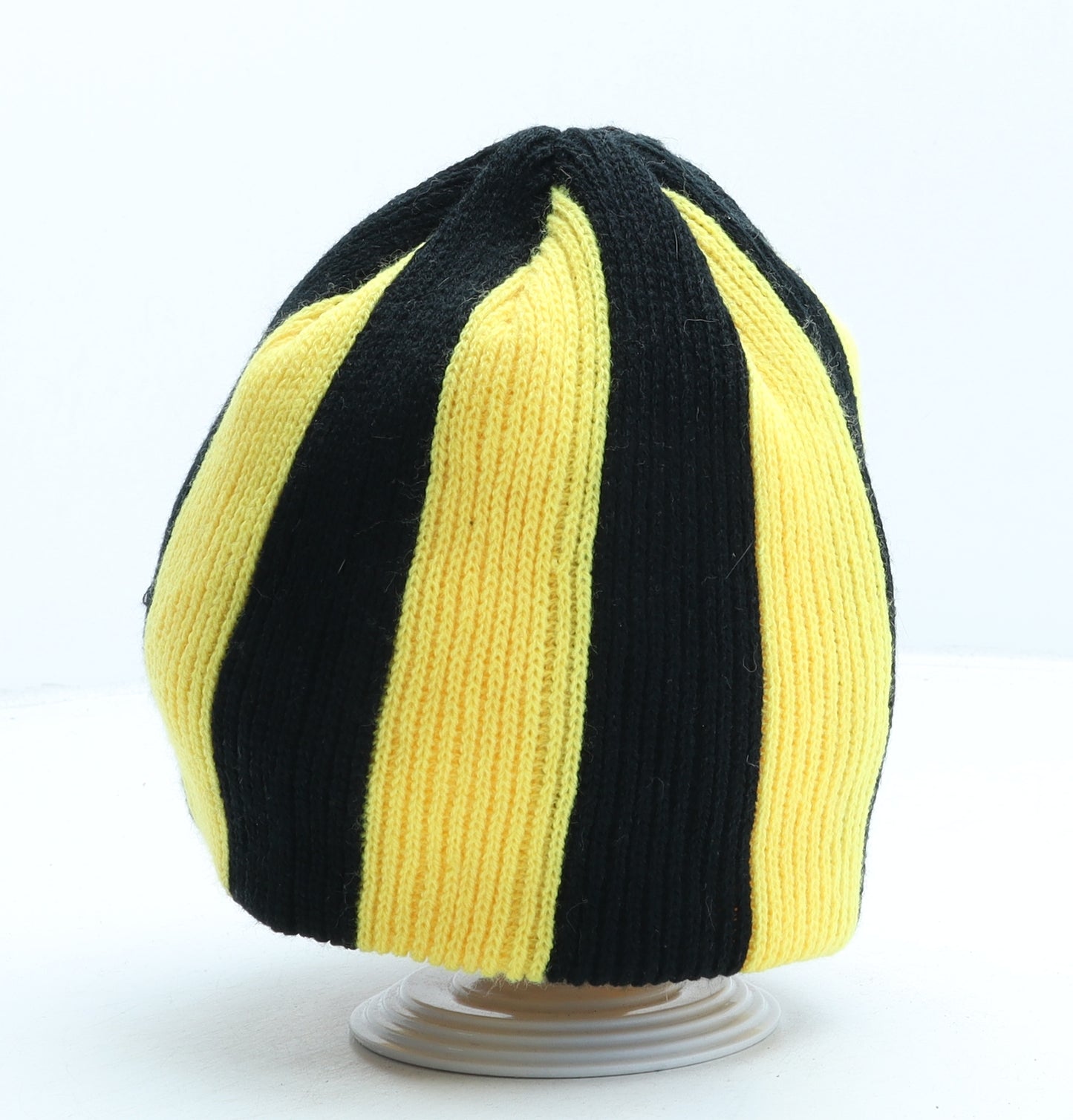 London Wasps Mens Yellow Striped Acrylic Beanie One Size