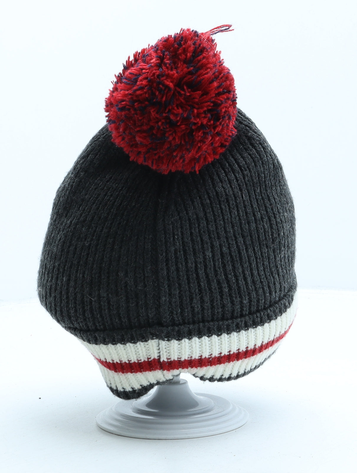 NEXT Boys Grey Acrylic Bobble Hat One Size