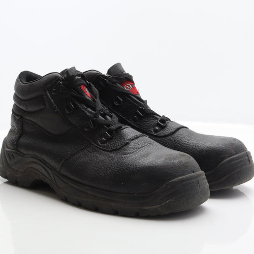 Centek Mens Black Leather Trainer UK 12 47 - Safety footwear, Oil resistant