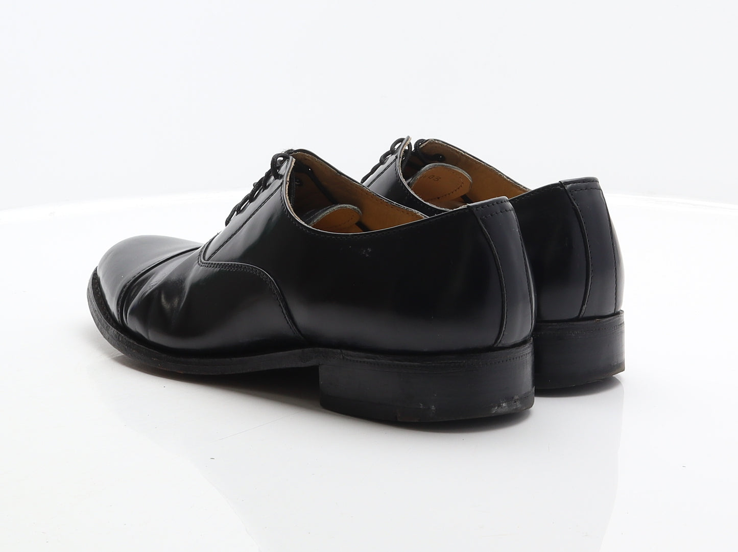 Samuel Windsor Mens Black Leather Oxford Dress UK 9