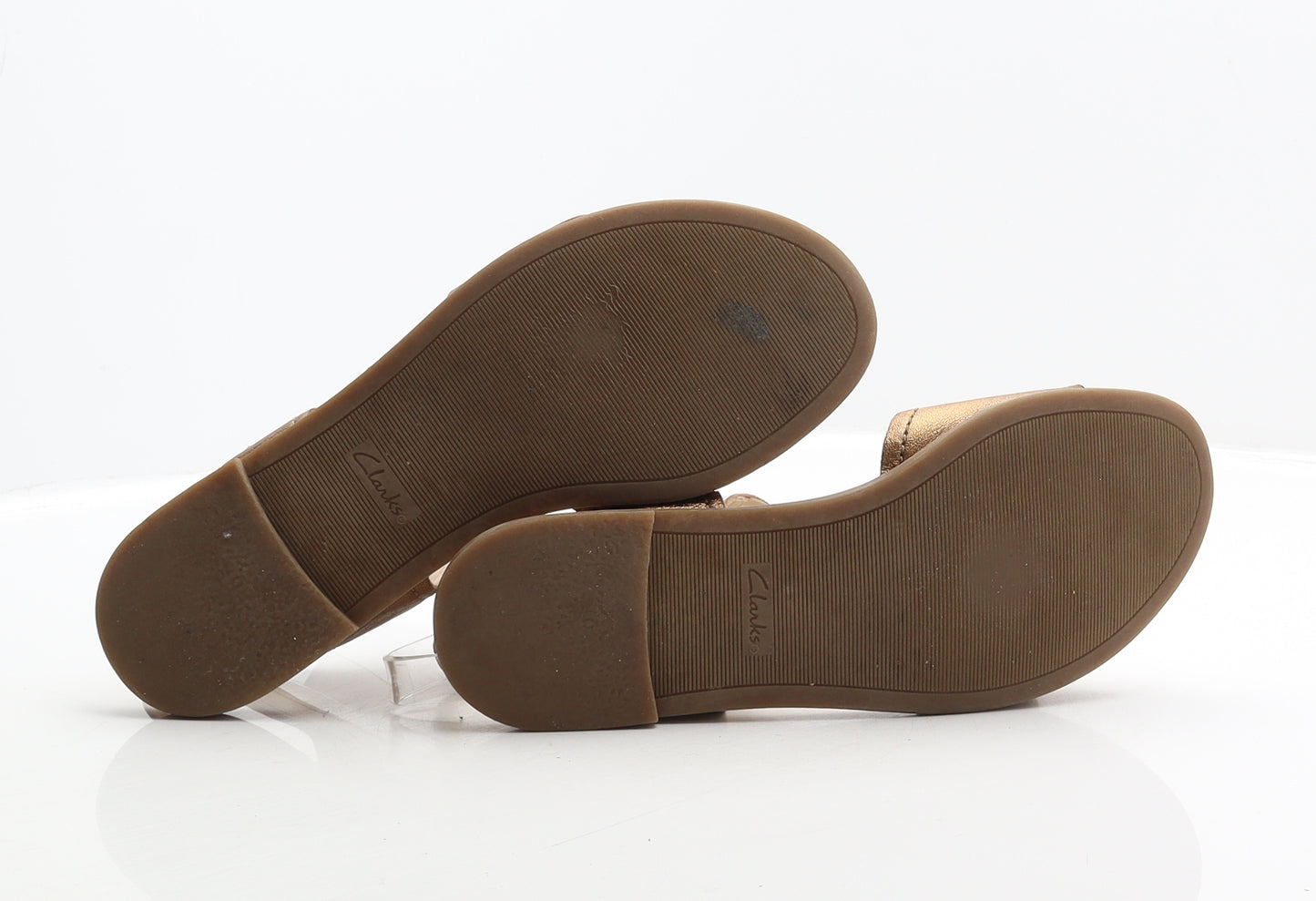 Clarks Womens Brown Leather Strappy Sandal UK 6.5 40