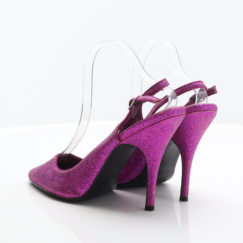 New Look Womens Pink Synthetic Slingback Heel UK 7 40