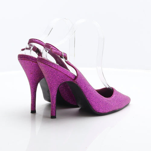 New Look Womens Pink Synthetic Slingback Heel UK 7 40