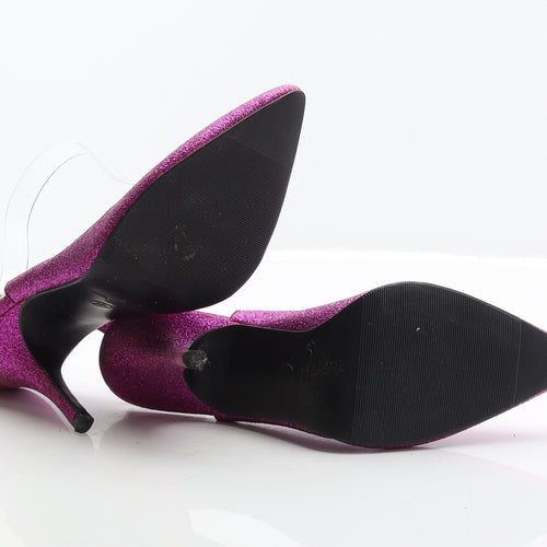 New Look Womens Pink Synthetic Slingback Heel UK 7 40