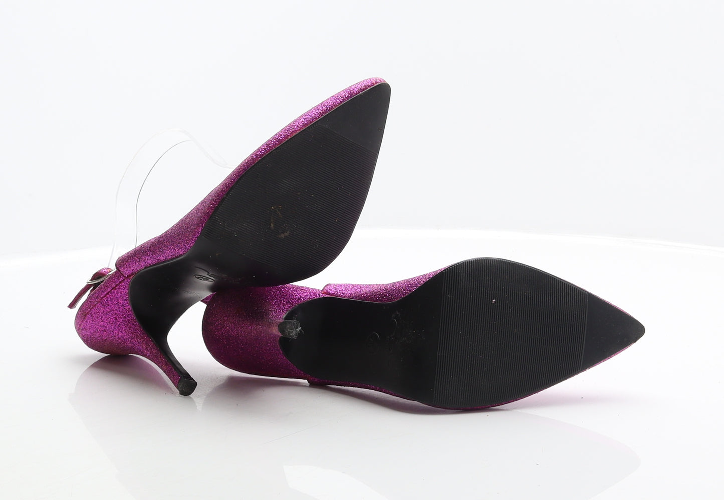 New Look Womens Pink Synthetic Slingback Heel UK 7 40