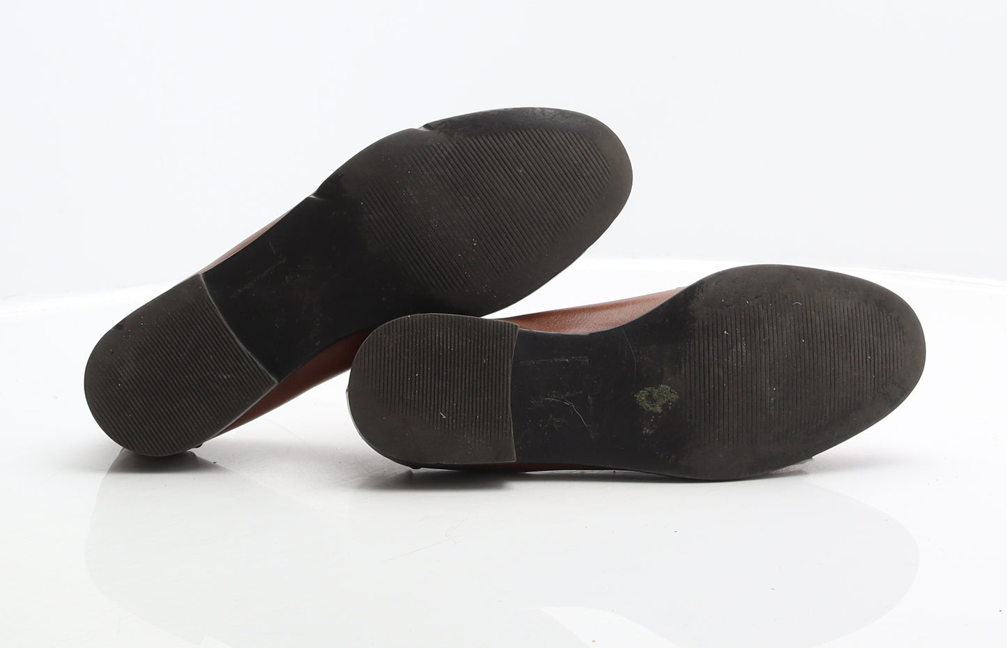 Marks and Spencer Womens Brown Leather Loafer Casual UK 4