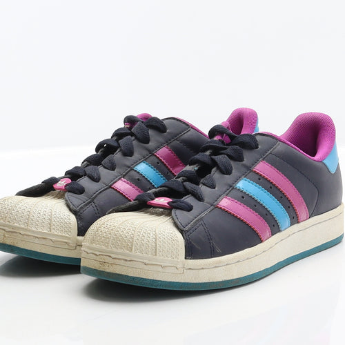 adidas Womens Blue Synthetic Trainer UK 6 39.5