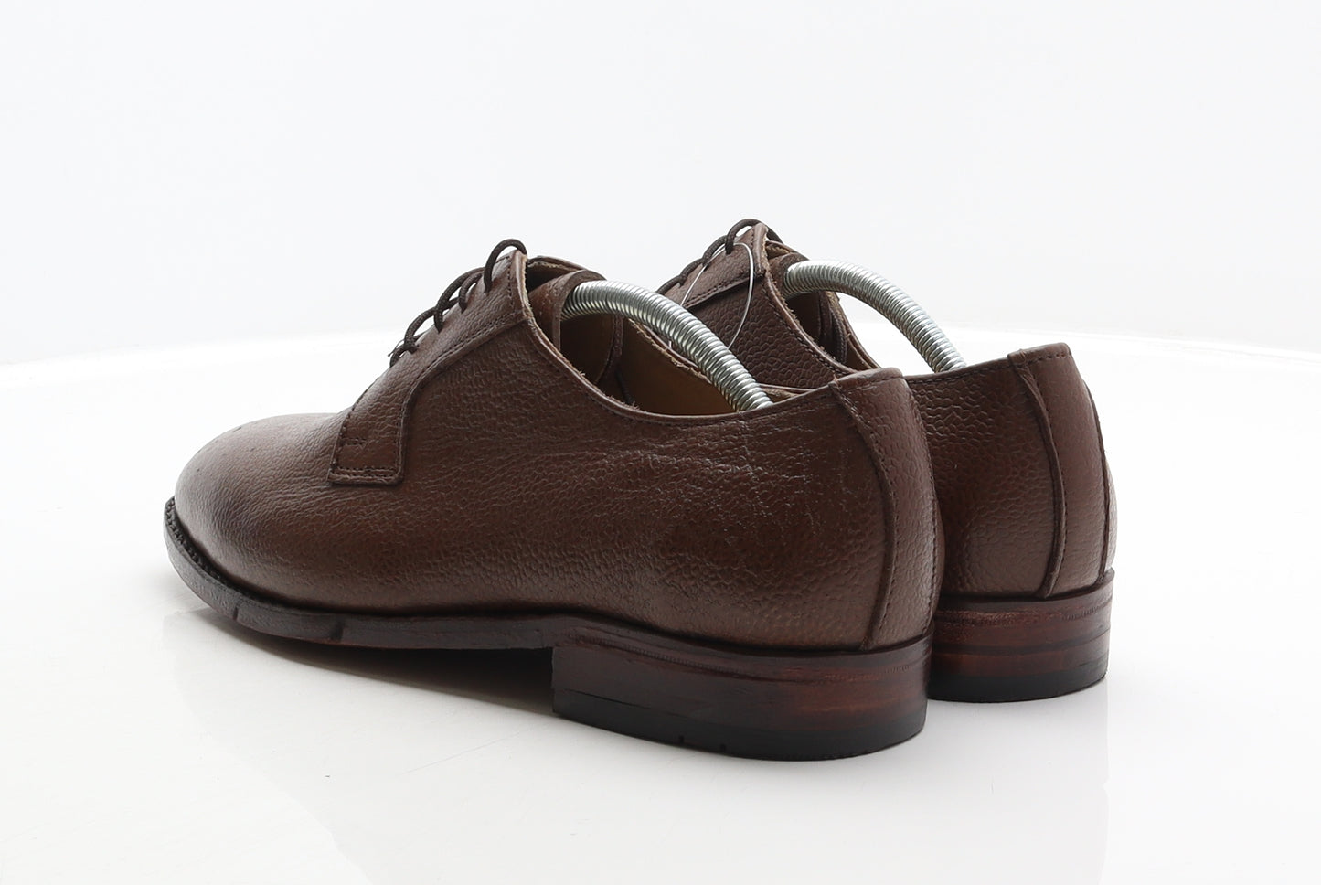 Samuel Windsor Mens Brown Leather Derby Dress UK 8