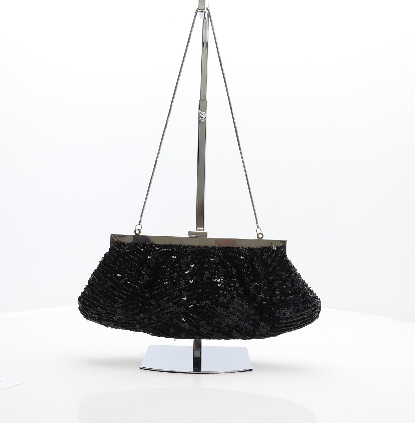 NEXT Womens Black Polyester Clutch Size Medium