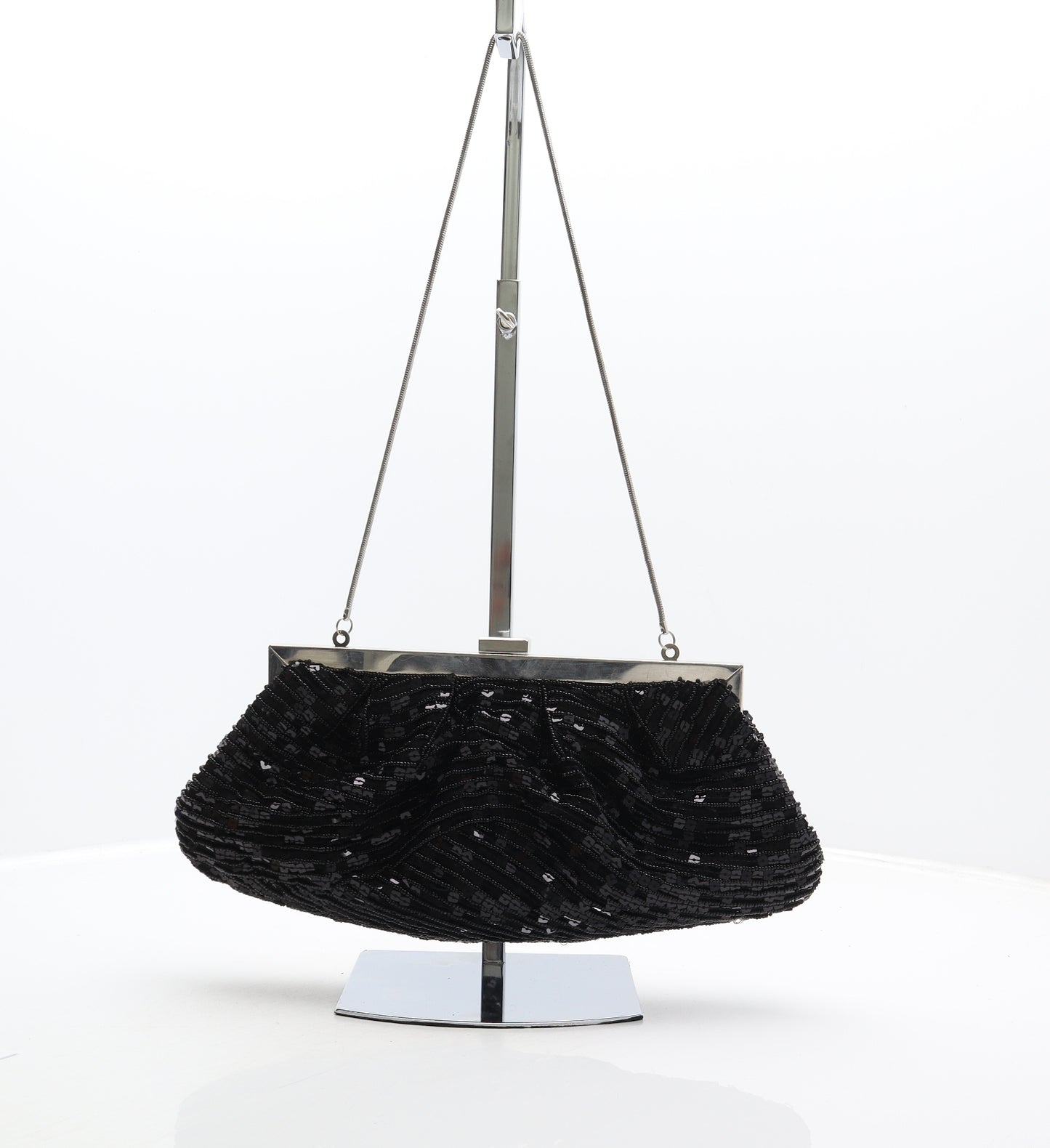 NEXT Womens Black Polyester Clutch Size Medium