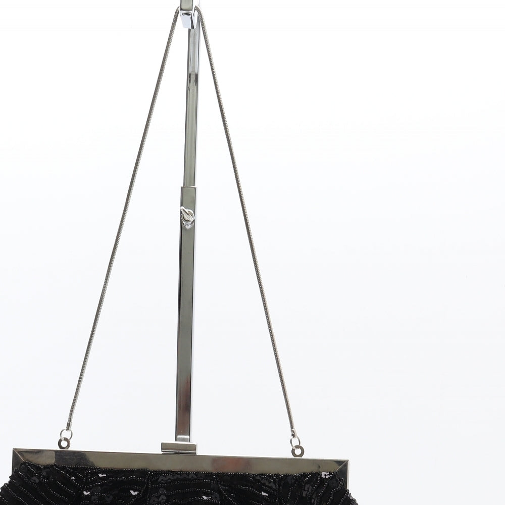 NEXT Womens Black Polyester Clutch Size Medium