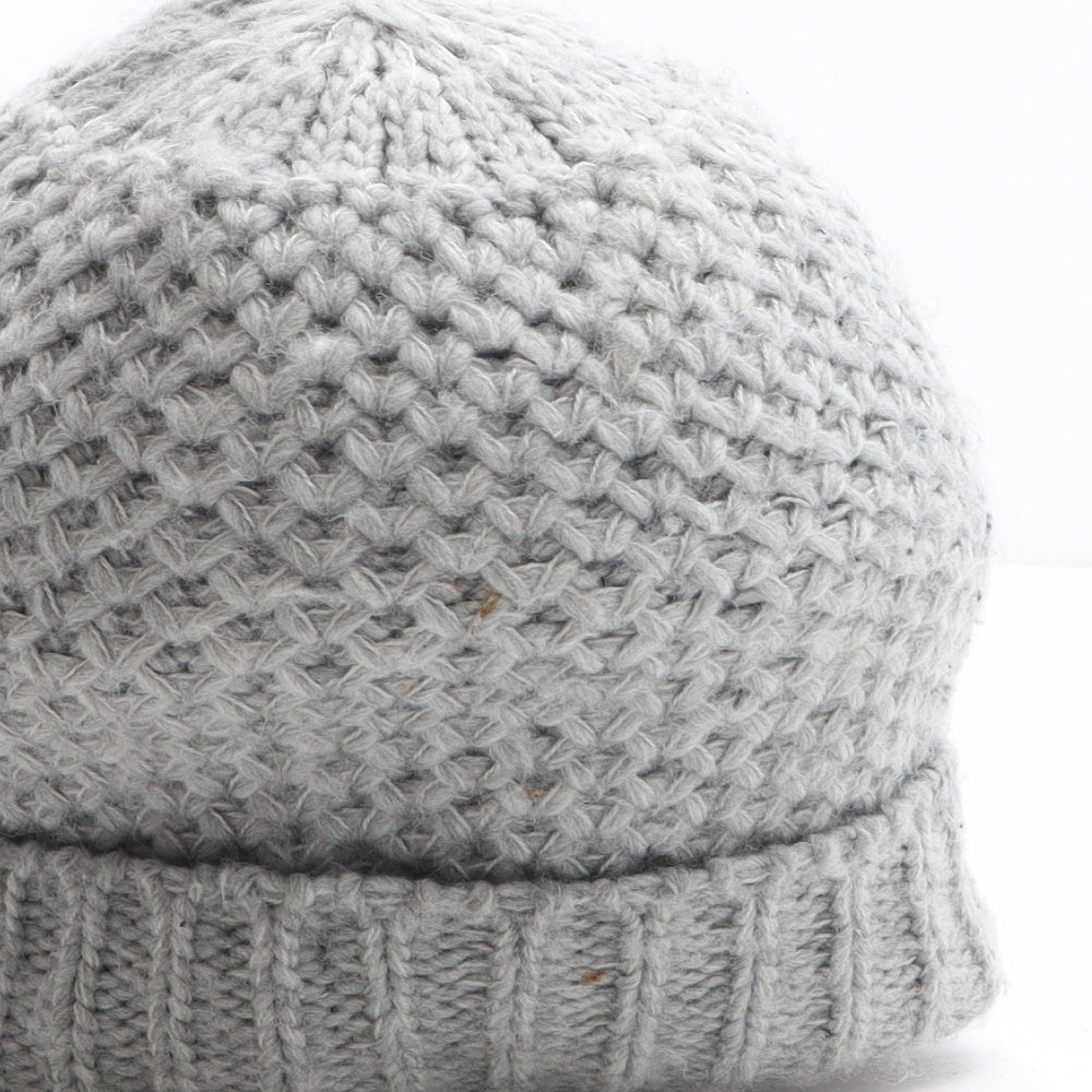 Accessorize Womens Grey Acrylic Beanie One Size
