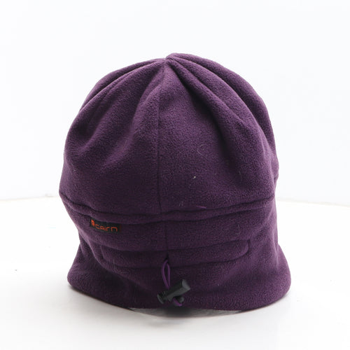Carin Womens Purple Polyester Beanie One Size
