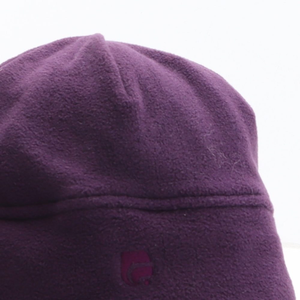 Carin Womens Purple Polyester Beanie One Size