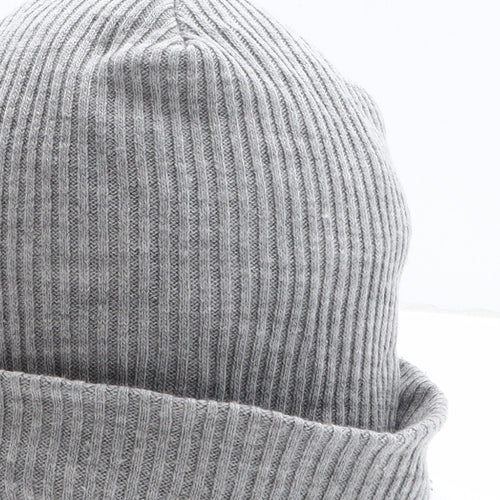 UK Mens Grey Acrylic Beanie One Size