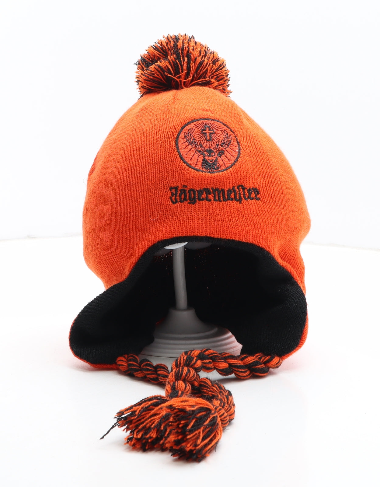 jagermeifter Womens Orange Acrylic Bonnet One Size