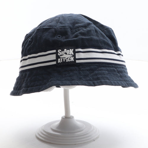 F&F Boys Blue Cotton Bucket Hat One Size - Shark Attack