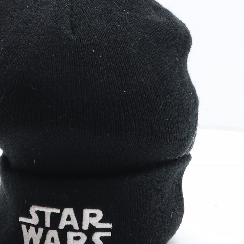 Star Wars Mens Black Acrylic Beanie One Size