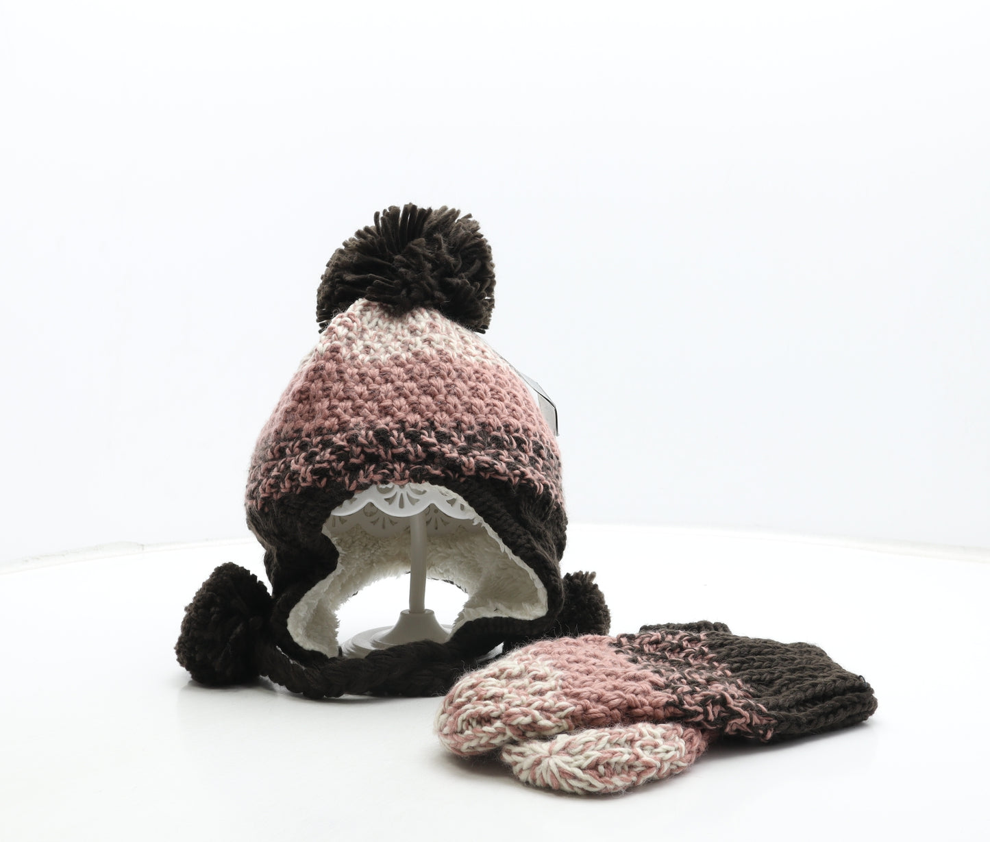 Saltrock Womens Multicoloured Colourblock Acrylic Bobble Hat One Size