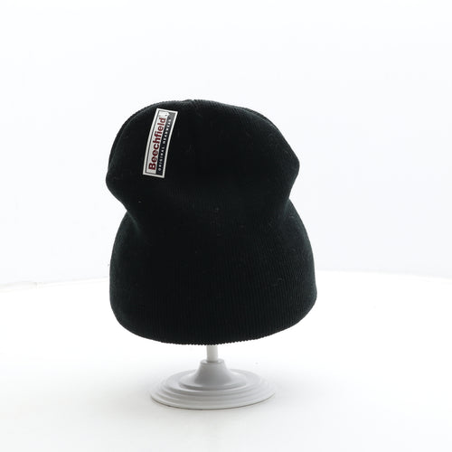 Beechfield Mens Black Acrylic Beanie One Size - Karate Detail