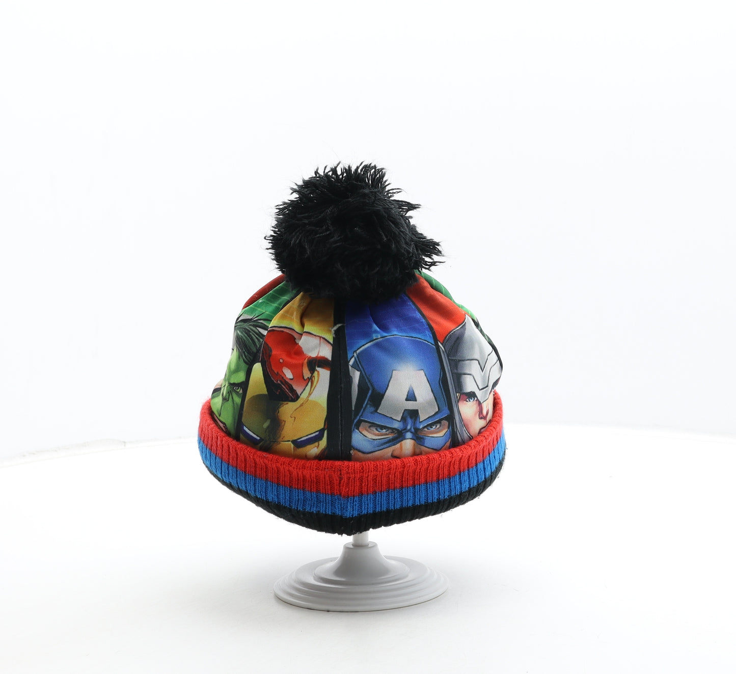 George Boys Multicoloured Polyester Bobble Hat Size S - Avengers