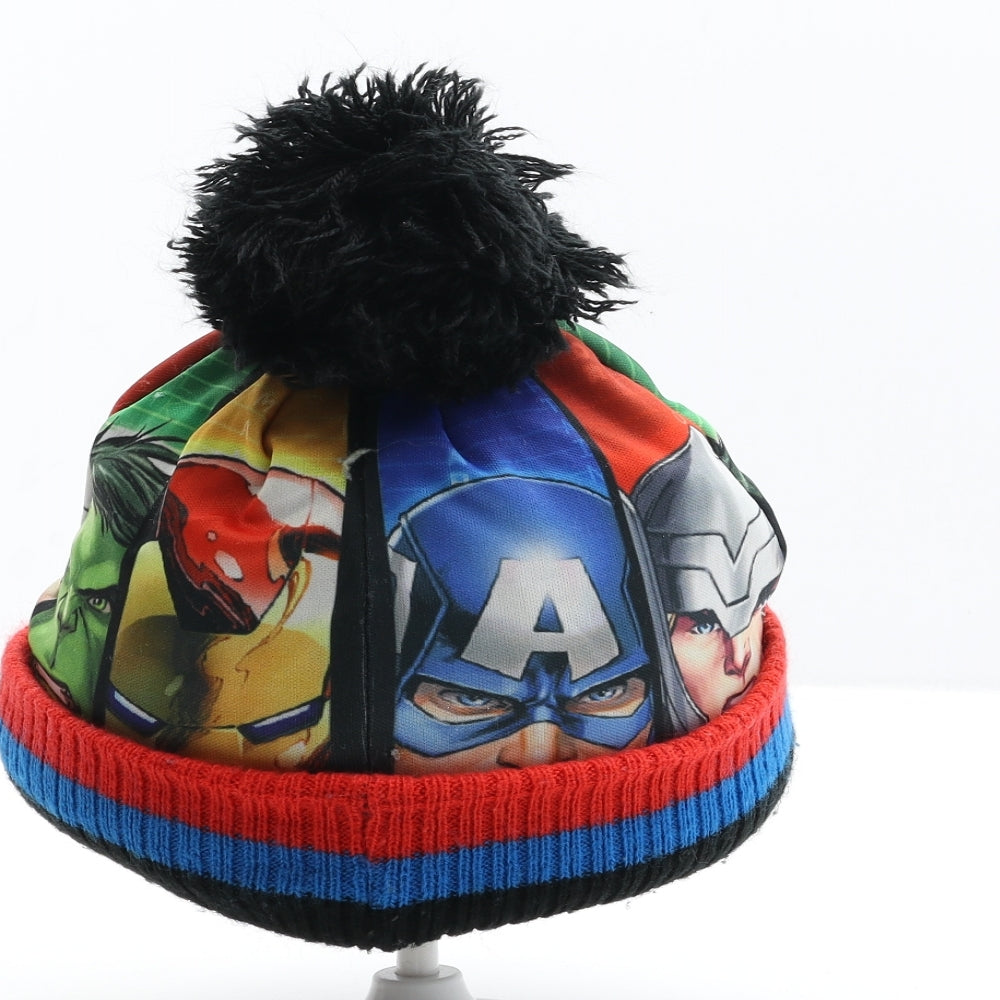 George Boys Multicoloured Polyester Bobble Hat Size S - Avengers
