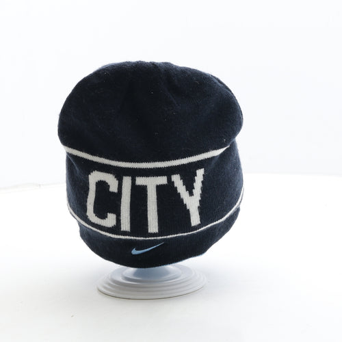 Nike Mens Blue Acrylic Beanie One Size - Manchester City Football Club