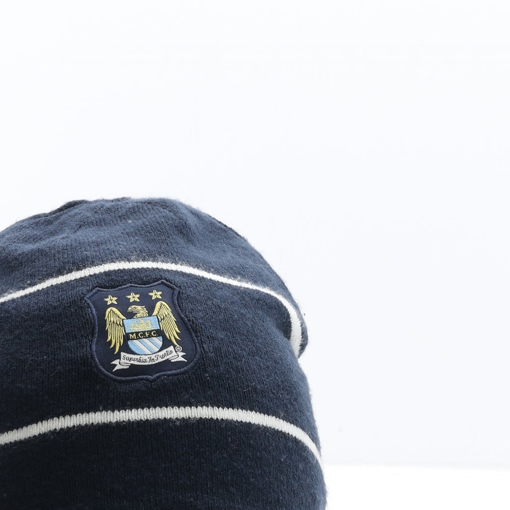 Nike Mens Blue Acrylic Beanie One Size - Manchester City Football Club