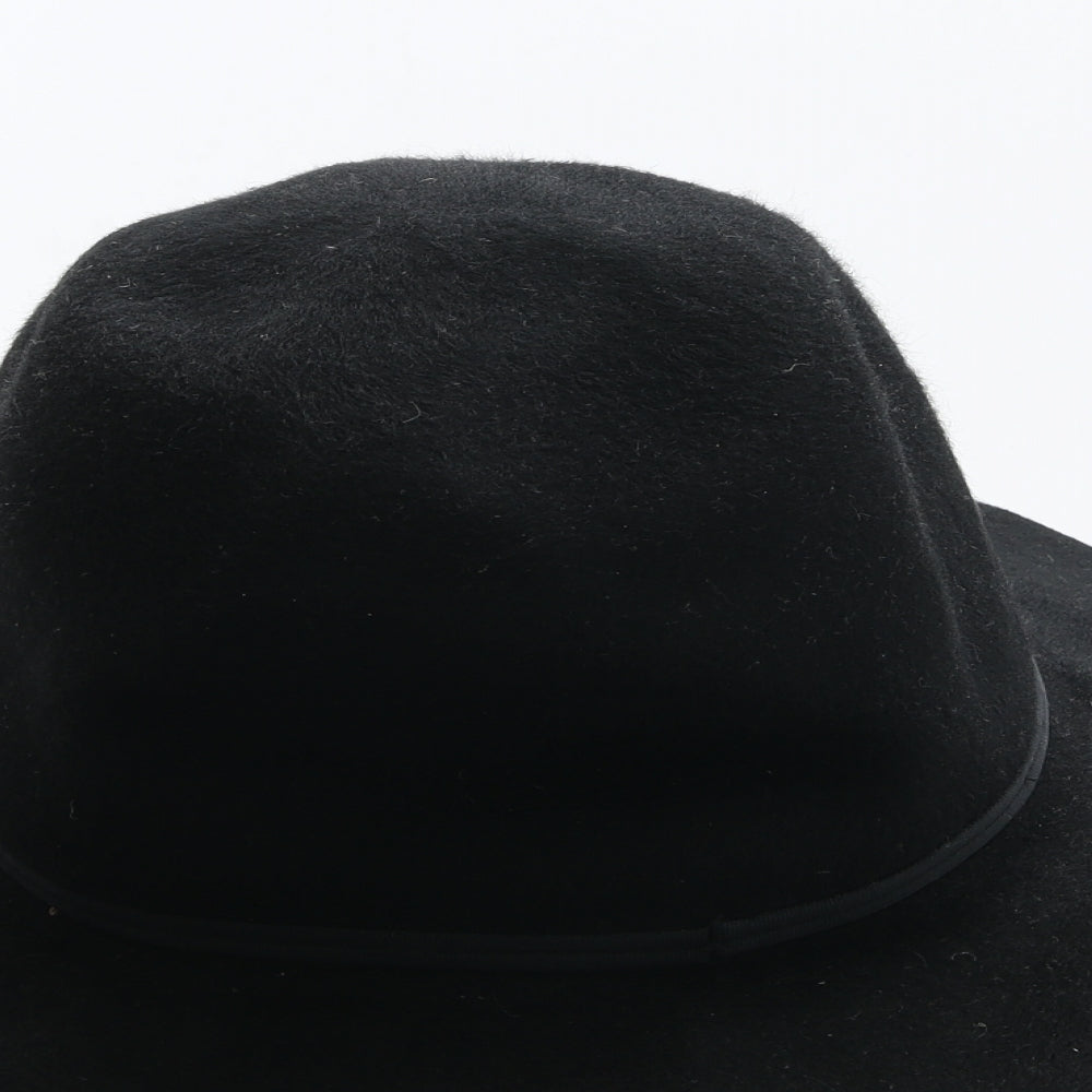 Zara Womens Black Wool Fedora One Size