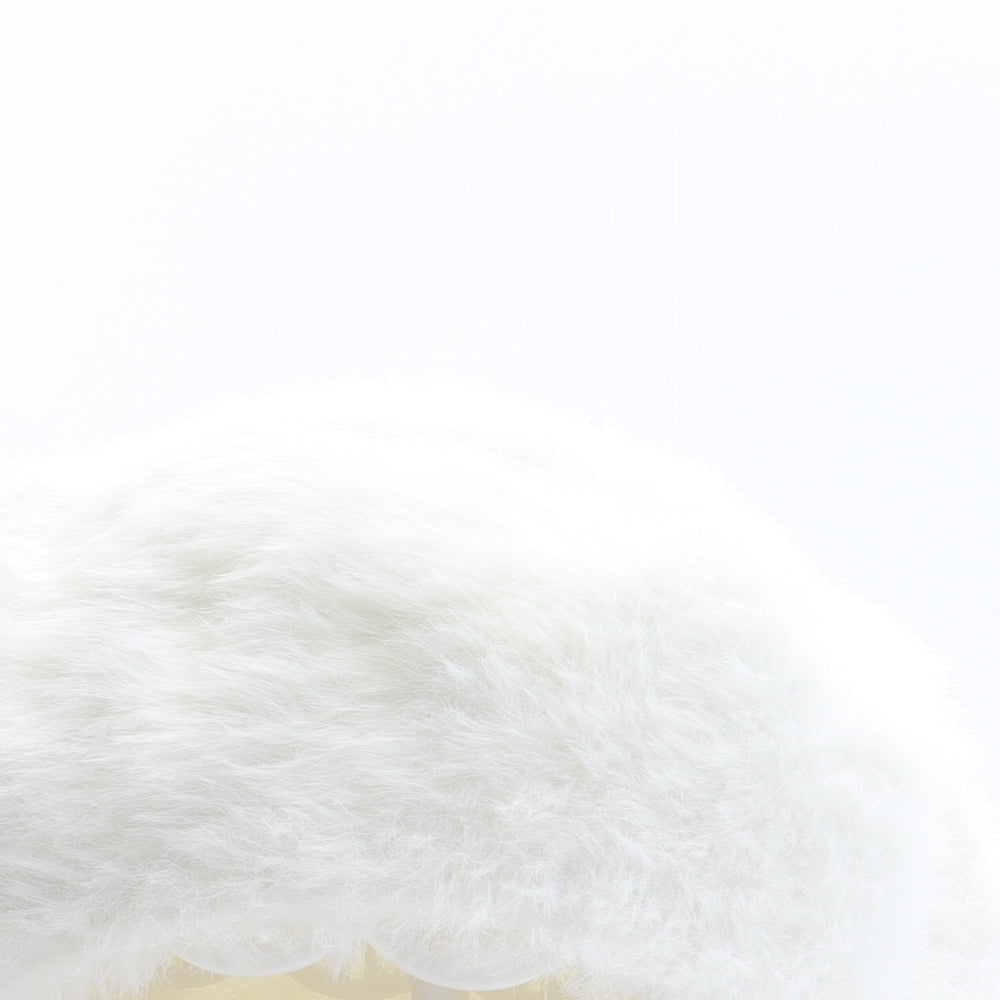 Accessorize Womens White Polyester Beret One Size