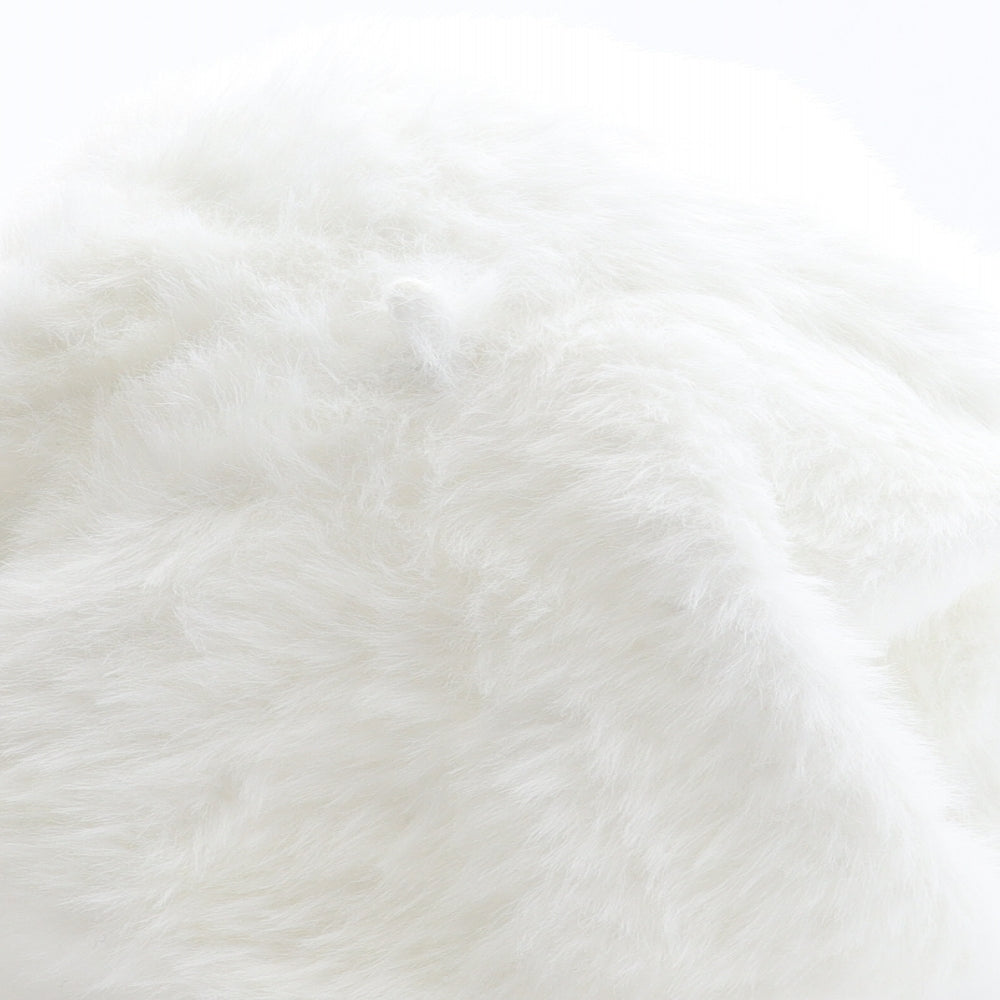 Accessorize Womens White Polyester Beret One Size