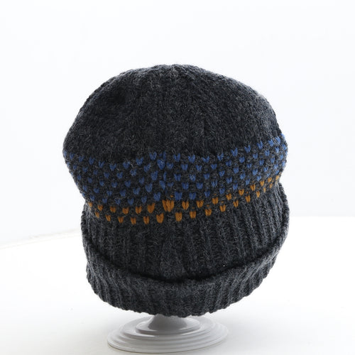 Craghoppers Mens Blue Geometric Acrylic Beanie Size S
