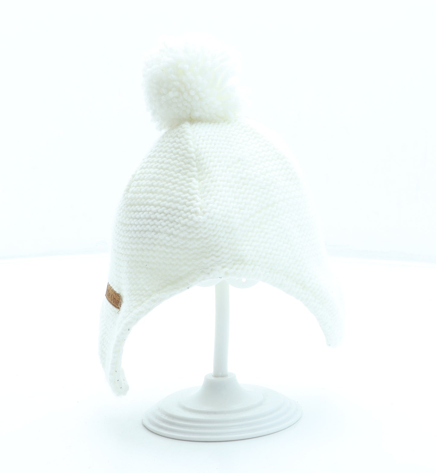 Earlydays Girls Ivory Acrylic Bonnet One Size - Pom Pom