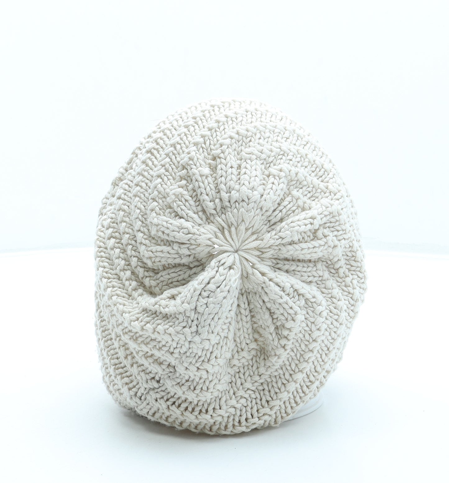 BIG STAR Mens Beige Acrylic Slouch Hat Size L