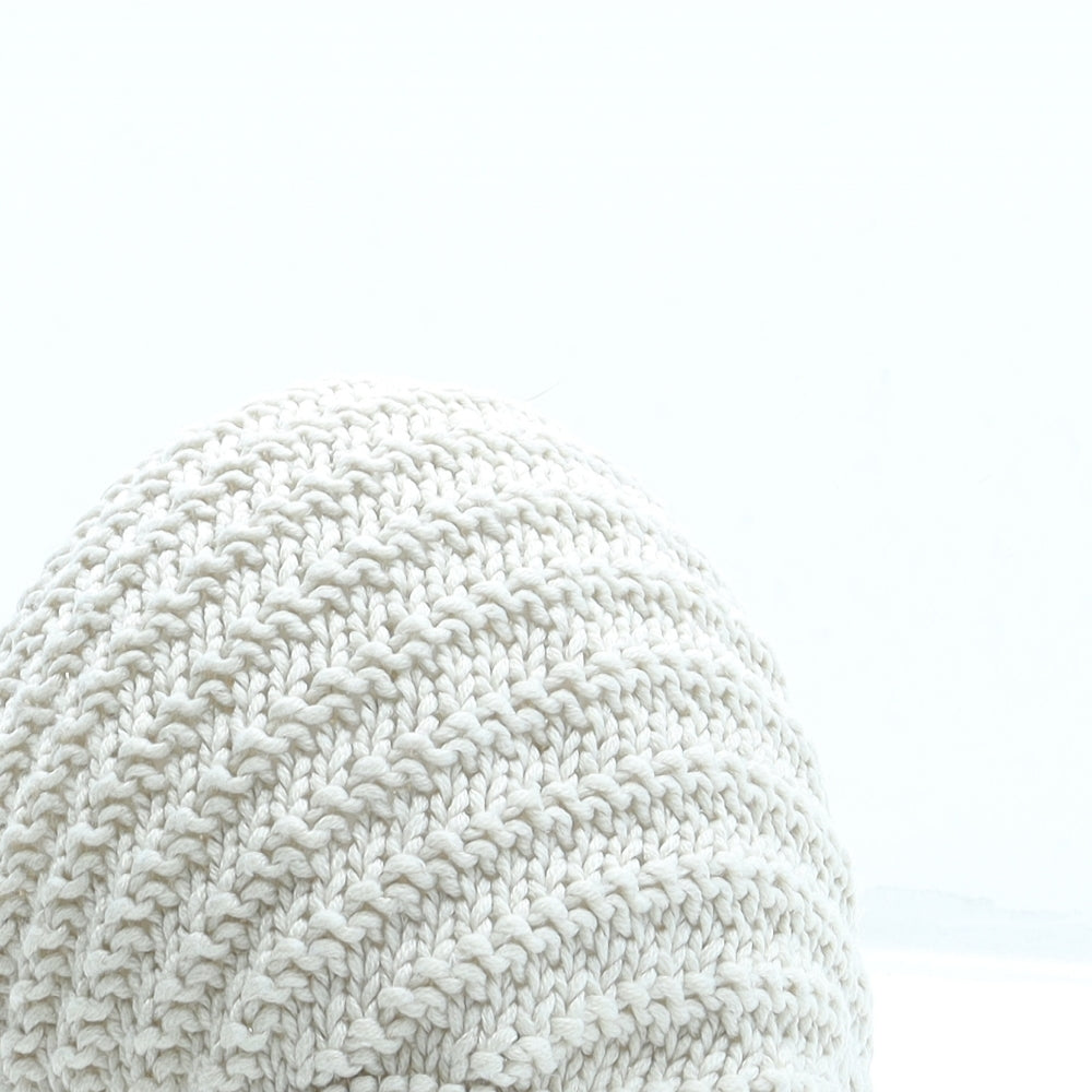 BIG STAR Mens Beige Acrylic Slouch Hat Size L