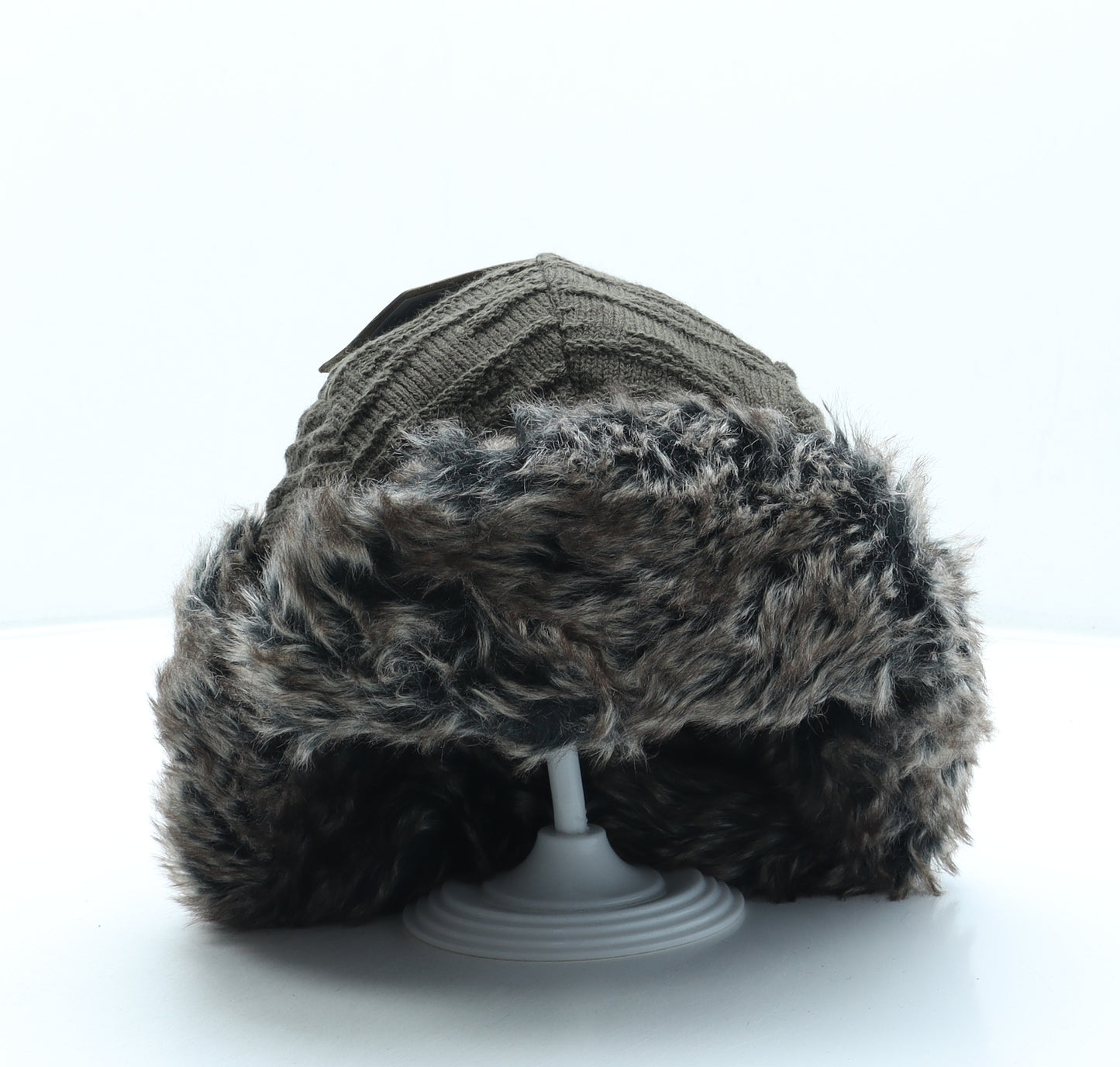 North Ridge Mens Green Acrylic Trapper Hat One Size